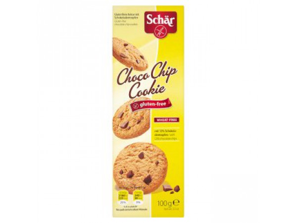Schär Choco chip cookie печенье с шоколадной крошкой без глютена 100 г